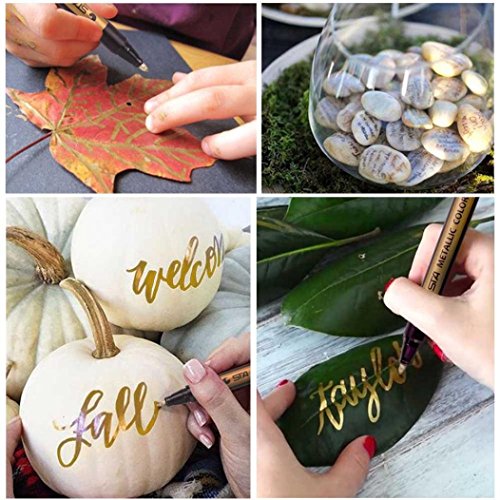 image for Yeefant Luxury Fountain Pen, Acrylic Paint Assorted Colored Metallic P