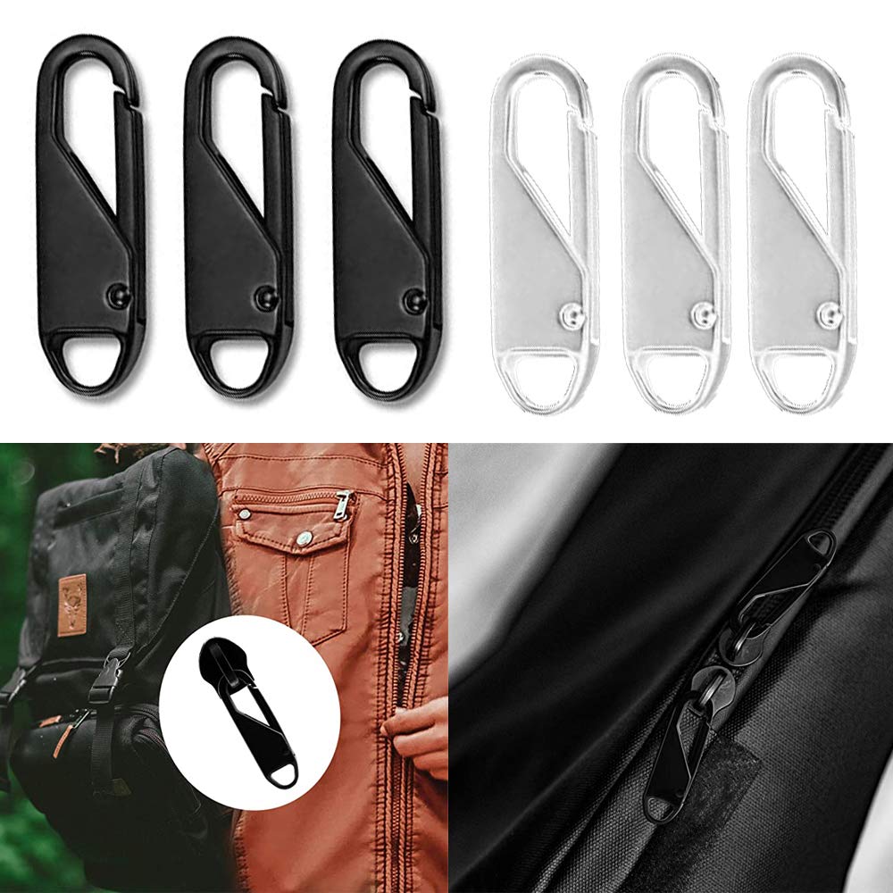 Mocossmy New&Easy Zipper Pull Zipper Repair Kit Improved Head Thin Hook