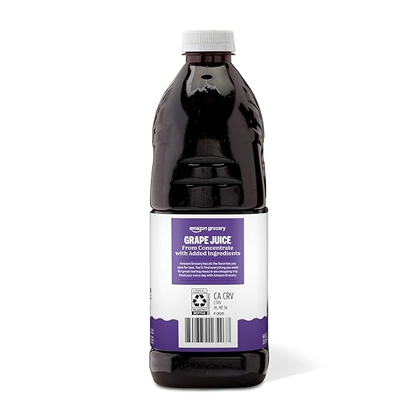 AMAZON GROCERY, GRAPE JUICE, 64 FL OZ (PREVIOUSLY HAPPY BELLY, PACKAGING MAY VARY)