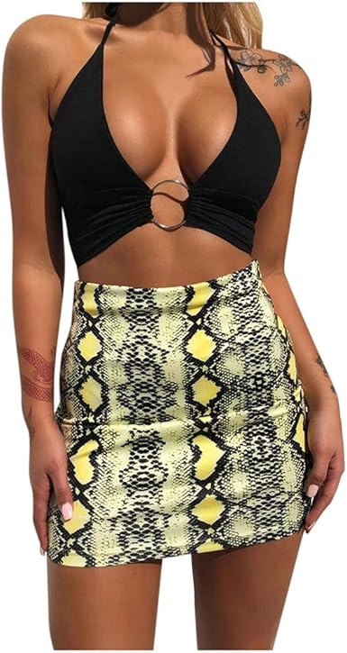 snakeskin skirt amazon
