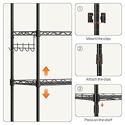 HOOBRO 5-Tier Storage Rack, Wire Shelving Unit with
