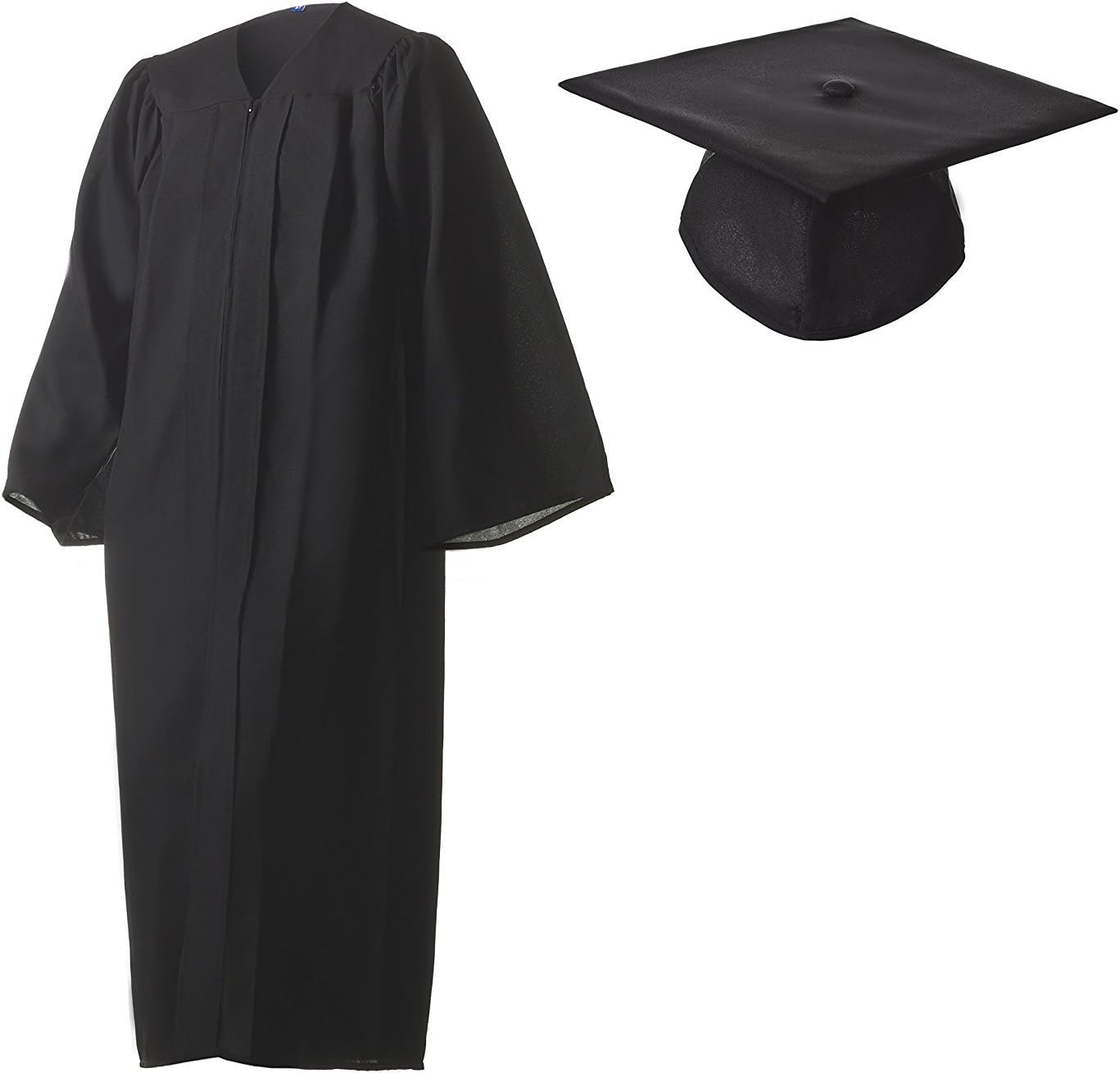 Honors GraduationGraduation Cap and Gown Set Matte Black in Multiple Sizes