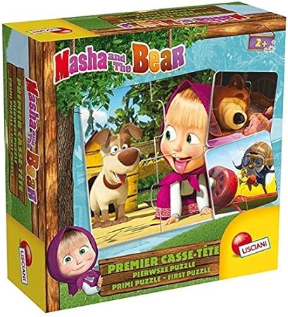 Lisciani - Juegos EDUCATIFS-Masha et Michka Premier Casse Cabezal + Logic, 78004, multicolor , color/modelo surtido