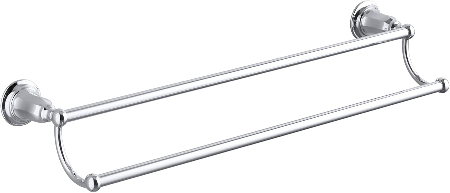 KOHLER K13503cp Kelston 24Inch Double Bathroom Towel Bar, Polished