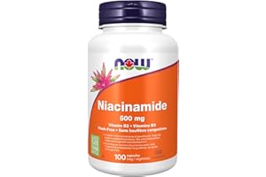 NOW Supplements, Niacinamide (Vitamin B-3) 500 mg, Energy Production*, 100 Veg Capsules