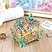 YUFENG Trinket Box Metal Enameled Collectable Wedding Jewelry Ring Holder Organizer (Peacock Box)