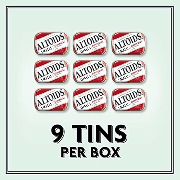 ALTOIDS SMALLS PEPPERMINT BREATH MINTS, 9 COUNT