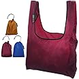 EcoJeannie 3 Pack Super Strong Ripstop Nylon Foldable Reusable Bag Grocery Shopping Tote Bag with Built-in Pouch