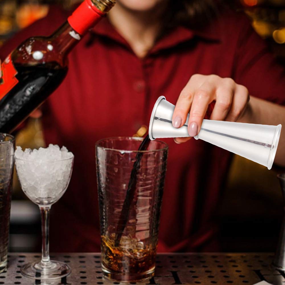 304 Stainless Steel Double Jigger with Measuring Lines 60 Ml/2 Oz Cocktail Measurements Jigger Bar Shot Jigger Cup
