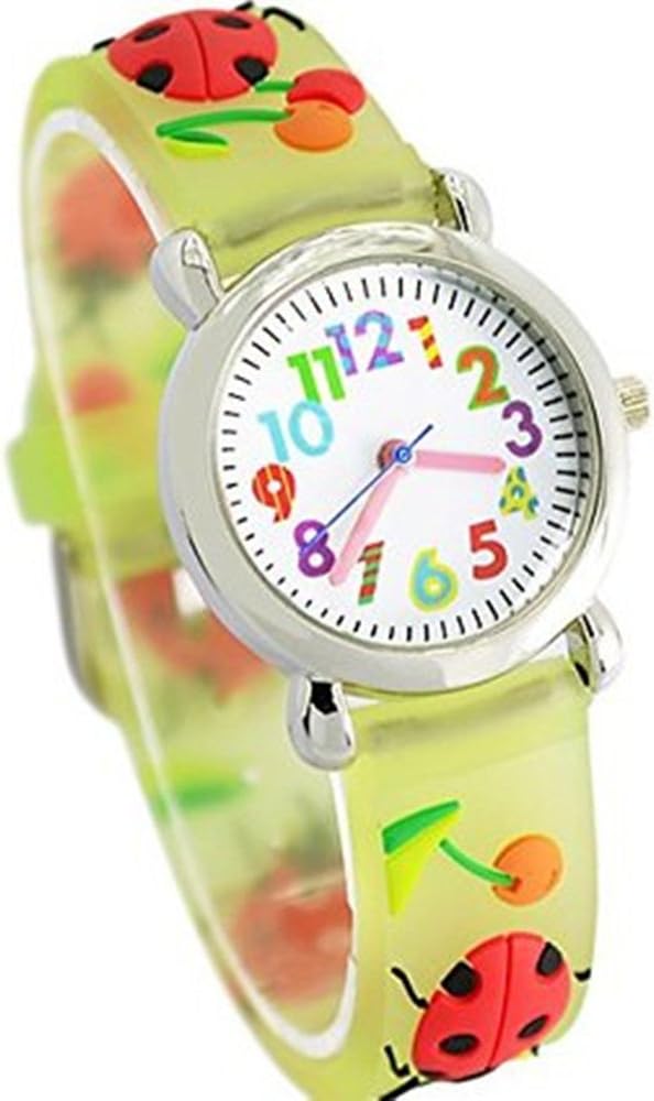Fashion Brand Quartz Wrist Watch Baby Children Girls Boys Watch Chafer Pattern Waterproof Watches