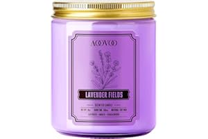 AOOVOO Lavender Scented Candle - Soy Wax Candles, Candles for Home Scented, Aromatherapy Candle, Candle for Women, 9 OZ
