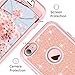 iPhone 8 Case, iPhone 7 Case Rose Gold for Women Girls, Tobomoco Shockproof Drop Protection 3 in 1 Glitter Bling Sparkly Hybrid Slim Hard Cover Soft Silicone Bumper Protective Case for iPhone 7/8