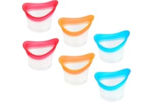 Qianyu Eye Wash Cups for Eye Wash Bath Kit 6 Pack Silicone Eyes Cleaning Cup Reusable Eyewash Cleaner Cups Portable Eyes Rinse Cup Care Tool for Relief Cleansing Make up Dust Quick Discomfort