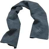Ergodyne Chill Its 6602 Cooling Towel, Long Lasting Cooling Relief, Gray 29.50" x 13.00"