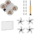 (Improved Version, Including Screws)-Drone Colorful Paddle Propeller for DJI NEO Silent Power Noise Reduction Replacement Traverser Wings Drone Accessories（4pcs Gray）