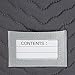 Richards Homewares Micro Fiber Deluxe Plate Case, Grey (2-Pack of 4)