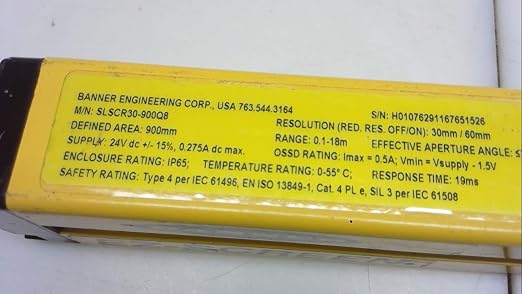 Banner Engineering Slscr30 900q8 Receiver Slscr30 900q8 Amazon