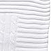 Elegant Baby Premium 100% Cotton Knit Blanket, Classic Cable Knit in Cream, 30