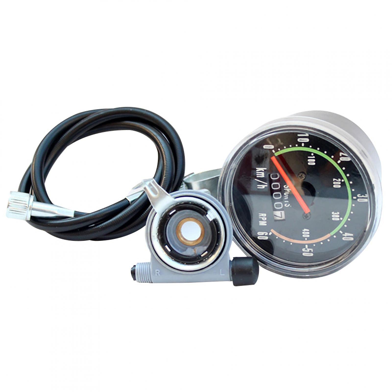 Mechanical Speedometer for Bicycle, Universal Bike Cycling Odometer Waterproof Mechanical Speedometer