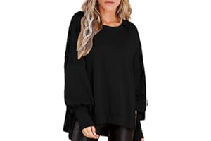 Womens Oversized Sweatshirt Crew Neck Long Sleeve Shirt Loose Pullover Tops S-2XL