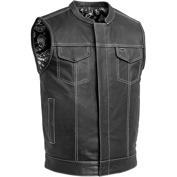Amazon.com: EXCELSIOR INT Men's Club Style Leather Vest Style