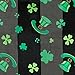 Shamrock and Hat Scarf for St Patrick's Day in Black