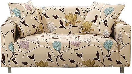 hotniu stretch sofa cover printed couch covers sofa slipcovers for 3 cushion couches elastic universal furniture protector with one free pillowcase