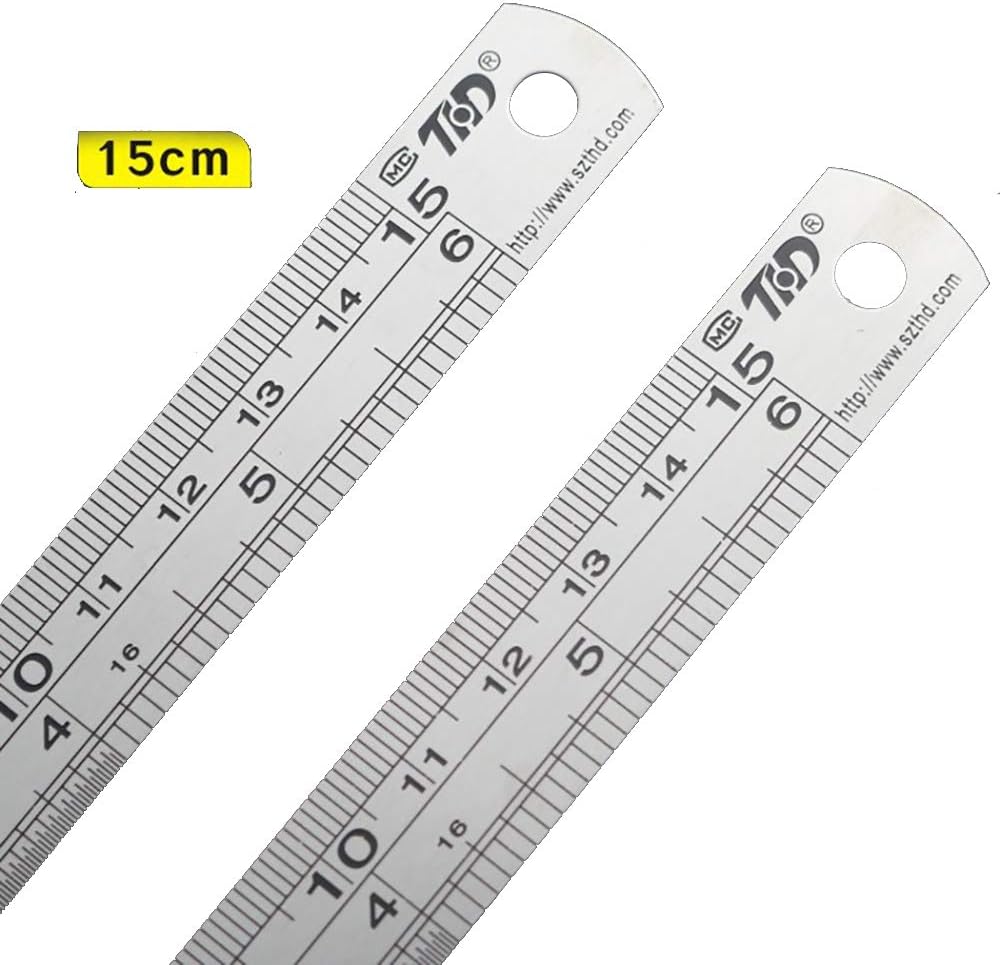 Amazon Goomand 定規 ステンレス直線定規 測定工具 両側 センチメートル インチ表示 30cm 12inch cm 8inch 15cm 6inch 測量用品 定規 文房具 オフィス用品 3種セット 定規 文房具 オフィス用品