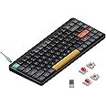 nuphy Air75 V2 Portable 75% Mechanical Keyboard,Wireless Keyboard,Supports Bluetooth/2.4G/USB-C RGB Bluetooth Keyboards,Compatible with Windows/Mac OS/Linux Systems-Gateron Red Switch