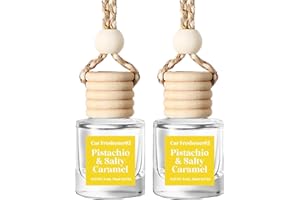 C CLASSY PERSONALIZED JEWELRY C Classy Car Air Freshener Hanging 2 Pack, Pistachio Essential Oil Diffuser for Cars, Long-Lasting Fragrance, Cute Car Accessories, C ar Air Fresheners for Women & Men Gift, Made in USA