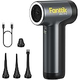 Fanttik B10 Pro Electric Air Duster, 110000RPM Brushless Motor, Compressed Air Duster, Mini Blower with One-tap Booster, 3 Gears Adjustable, Electric Duster for PC, Keyboard, Electronics (Grey)
