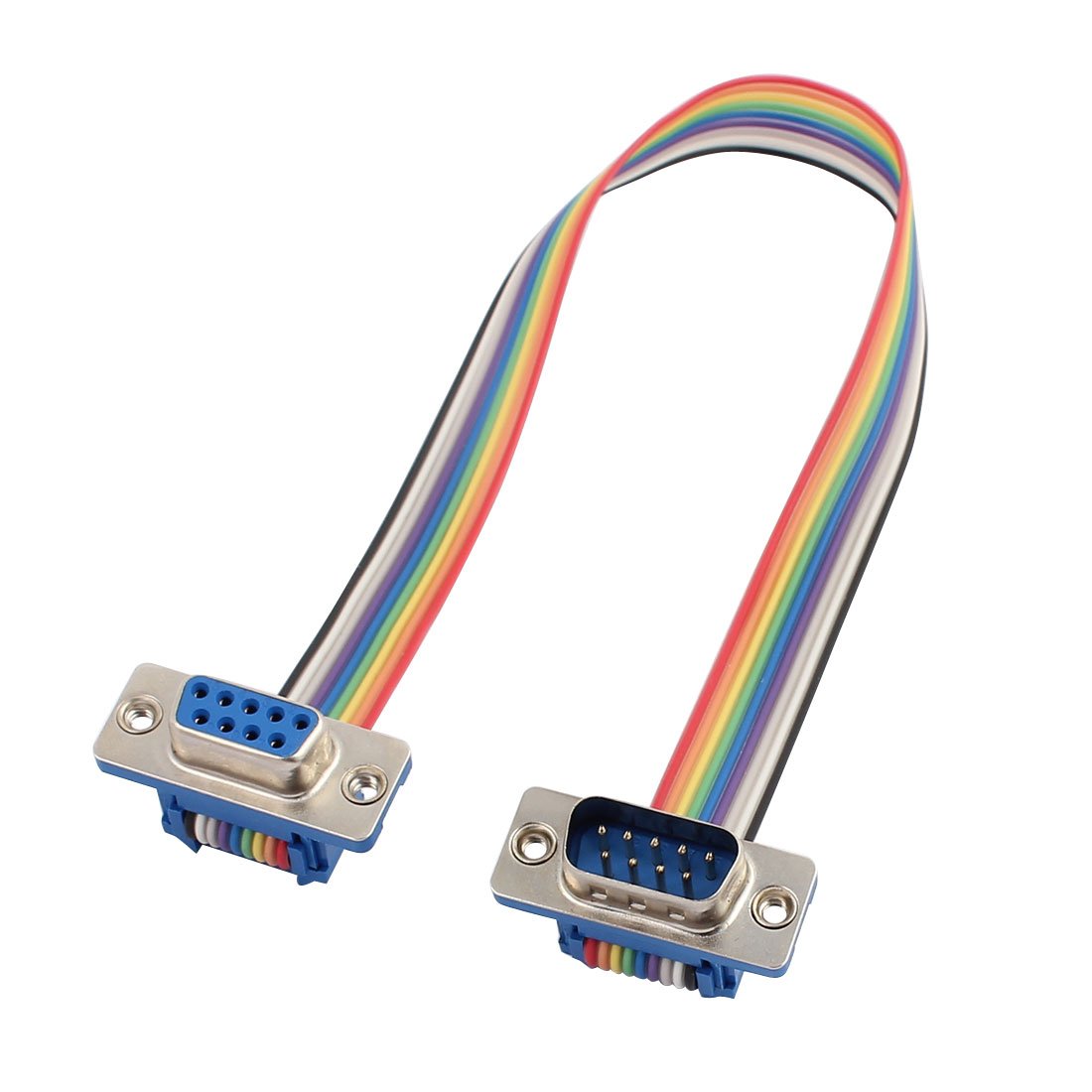 Sourcingmap RS232 DB9 9P Male to Female Head Serial Port Jumper Wire 26cm Long