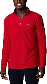 Columbia Klamath Range II Half Zip Sweater Mountain Red 2X Tall view 3