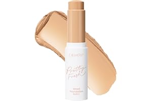 ColourPop Pretty Fresh Tinted Foundation Stick - Balm to Cream Foundation with Light to Medium Coverage - Infused with Hydrating Hyaluronic Acid, Peptides & Niacinamide - Light 6 (0.29 oz)