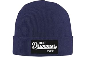 Best Drummer Ever Drummer Gifts Percussion Drum Player Gift Beanie for Men Women Knit Hat Winter Beanies Hat Black-v