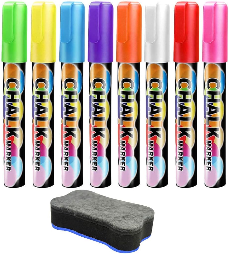 QBQCBB 6mm Color Erasable Liquid Chalk Erasable Blackboard
