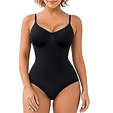 SHAPERX Women's Shapewear Bodysuit Tummy Control Body Shaper Waist Snatching Seamless Brief Body Suit
