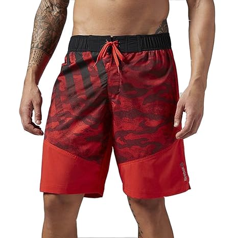 reebok red shorts