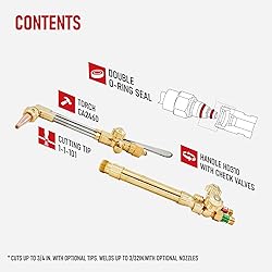 RX WELD V-Style Heavy Duty Oxy-Acetylene Torch Kit