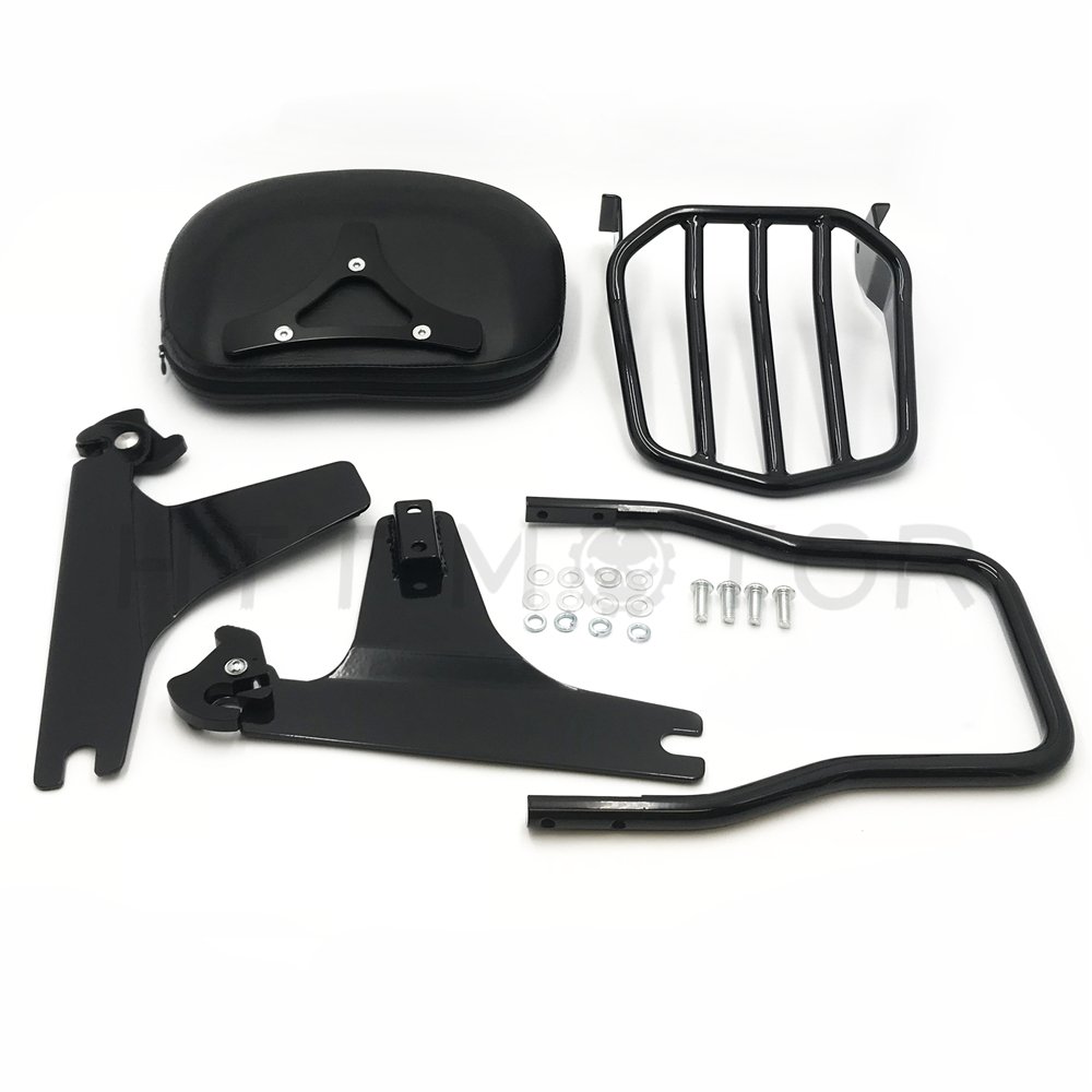 HTTMT Detachable Sissy Bar With Luggage Rack For Harley Dyna 2006-2017 (Except Some Models)