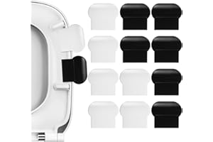 Classicseali 12pcs Toilet Lid Lifter,Self Adhesive Toilet seat Lifter tab,Toilets Cover Lifters Handle Avoid Touching Handle Lift Tools Multi-Function for Office,Home,Hotel