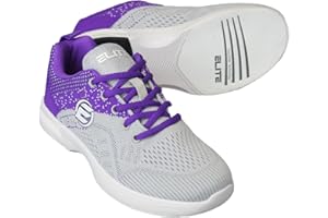 ELITE Women's Comfort Bowling Shoes - Universal Slide Soles, Ultra Light-Weight Mesh Athletic Style for Bowlers