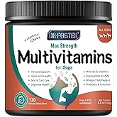 Dog Multivitamin with Glucosamine, Omega 3, Minerals, Probiotics and Enzymes, Dog Vitamins and Supplements for Joint, Skin & Coat Care, Digestive and Immune Health, Chicken Flavor - 120 Chews