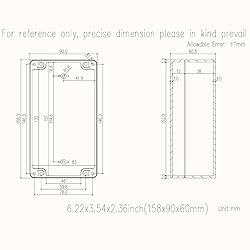 Junction Box, Zulkit Project Box IP65 Waterproof