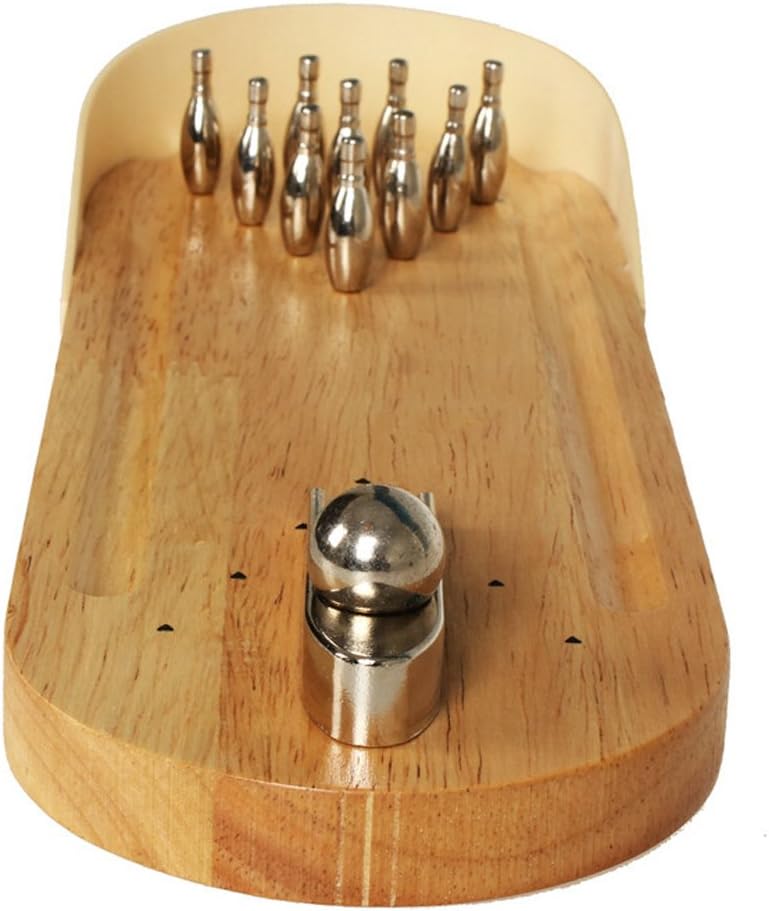 HENGLING Table Top Bowling - Office Toys for Adults on Desk for Intelligence Development and Stress Relief.