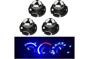 RAVSOFT AC Climate Heater Control LED Lights Bulbs Kit replacement Compatible with 2002-2008 Dodge Ram 1500 2500 3500 Dakota (Blue), Pack of 4