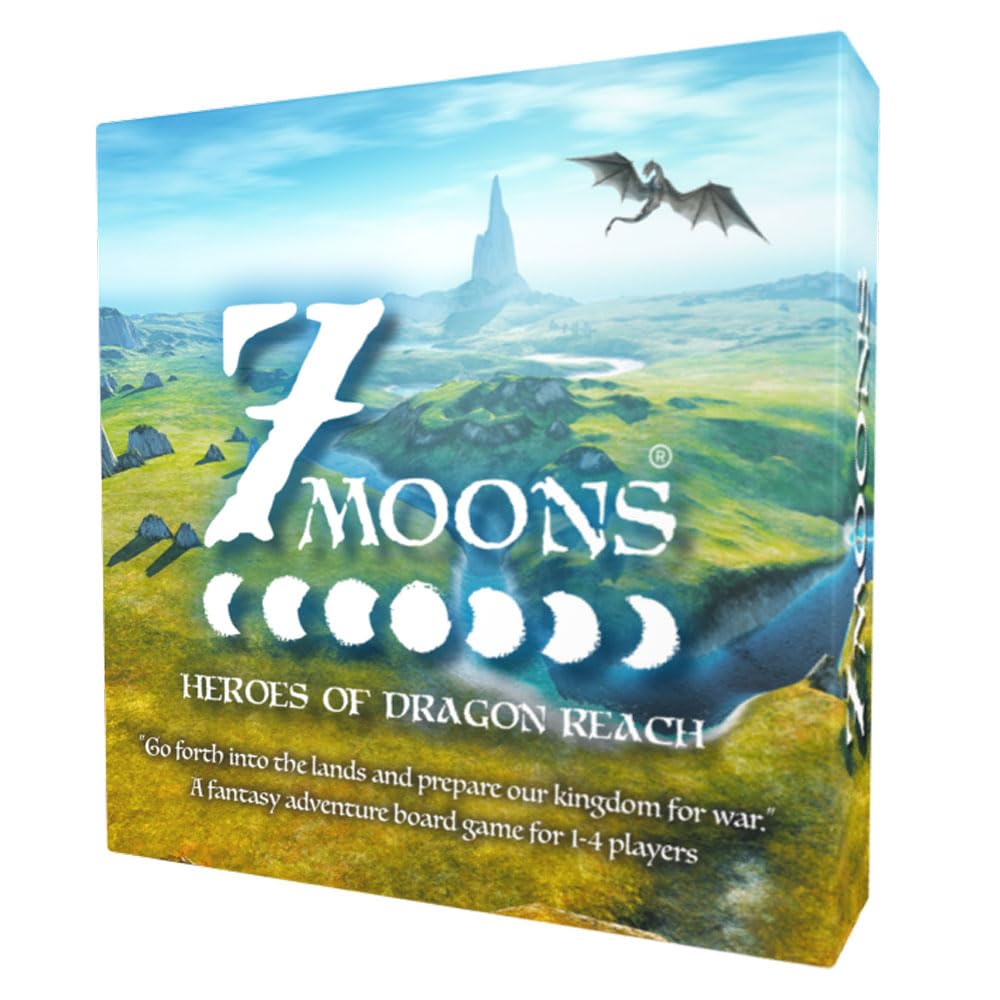 7 Moons: Heroes of Dragon Reach – Fantasy Strategy Board Game for 1–4 Players | Dungeon Adventure | Solo & Cooperative Gameplay | Deluxe Edition
