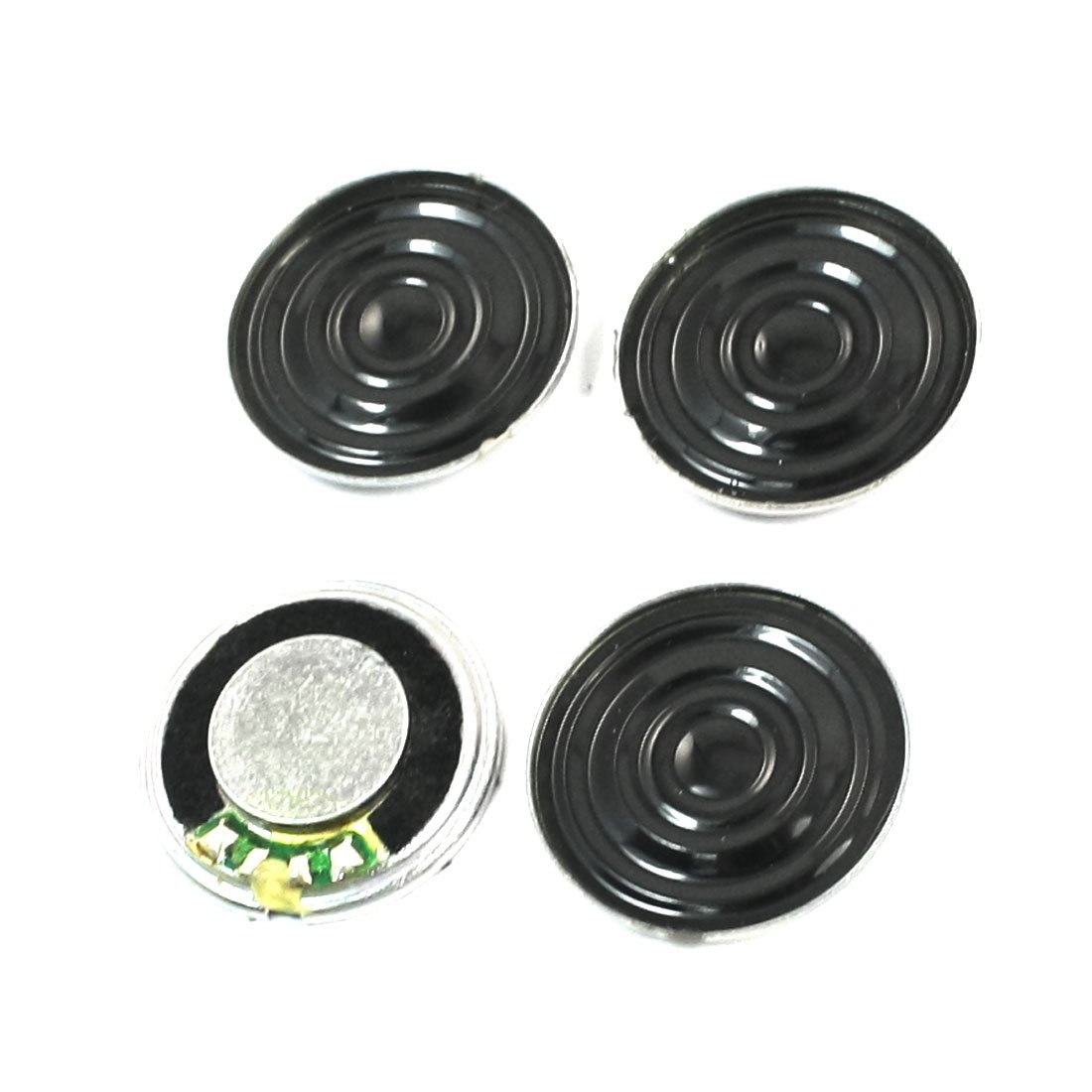 sourcing map 4 Pcs 20mm Dia Internal Magnetic DVD/EVD Speaker Loudspeaker 1W 8 Ohm