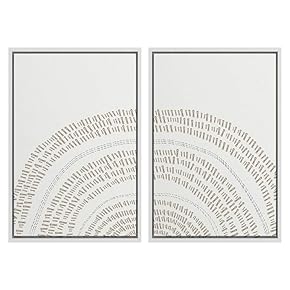SIGNWIN 2 Piece Framed Canvas Wall Art Nordic...