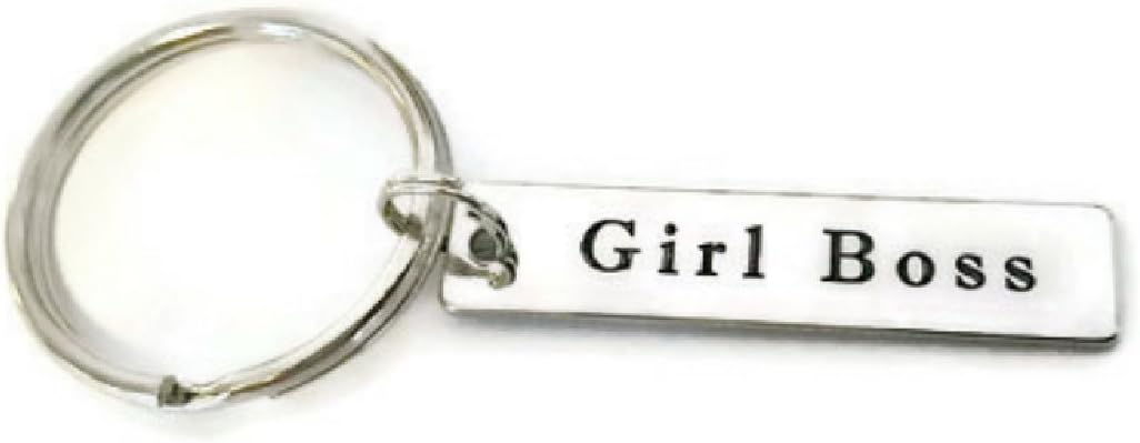 Moonstone Creations Girl BOSS Key Chain, Gift for Entrepreneurs